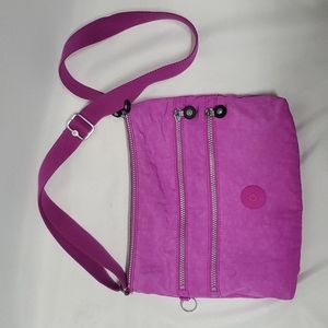 Kipling crossbody messenger purple bag